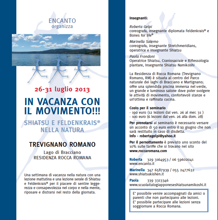 Vacanze a Trevignano con il movimento